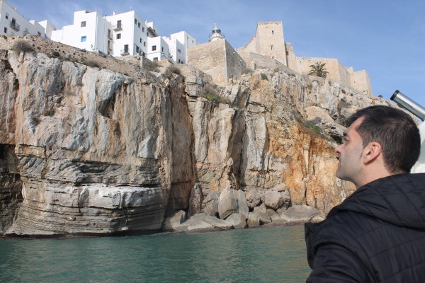 La fortaleza de Peñíscola aguanta sin nuevos desprendimientos en sus acantilados tras el temporal