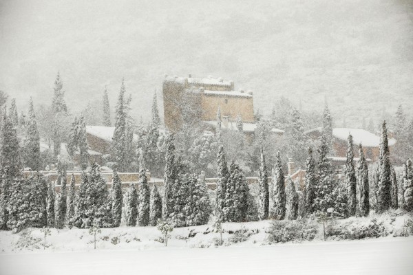 La nieve tiñe de blanco la provincia de Castellón de norte a sur 