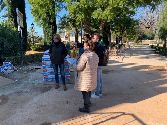 Técnicos de Conselleria supervisan las obras de  Mascarell antes de su finalización