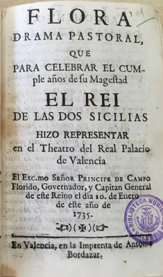 Recuperan 'Flora', la ópera valenciana 