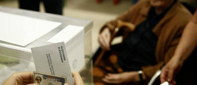 La participación a las 14.00 es del 37,93% y baja en 3,6 puntos con respecto a las elecciones de abril  