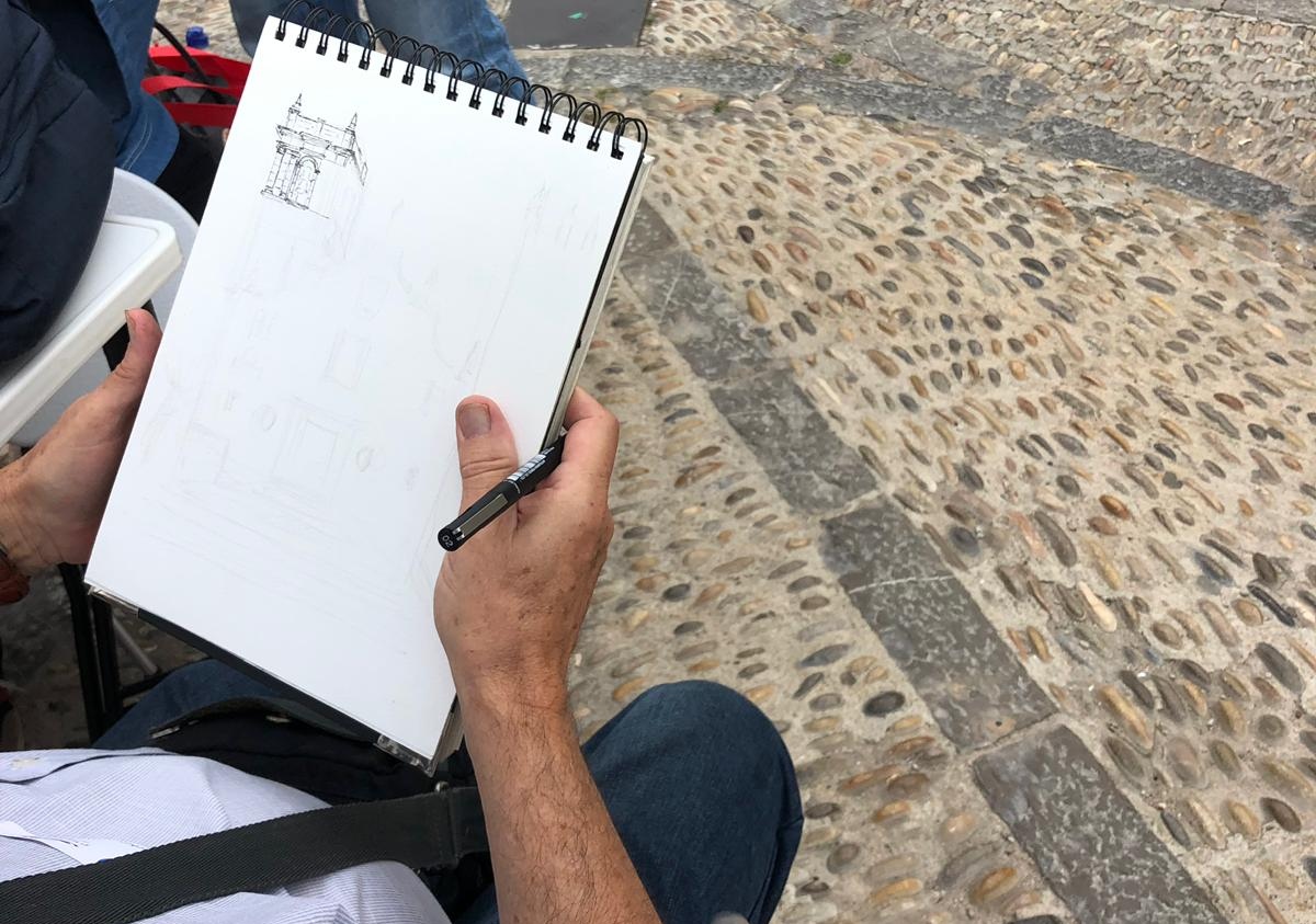 Peñíscola congrega a 200 dibujantes y pintores en la primera Trobada USK del Mediterráneo 