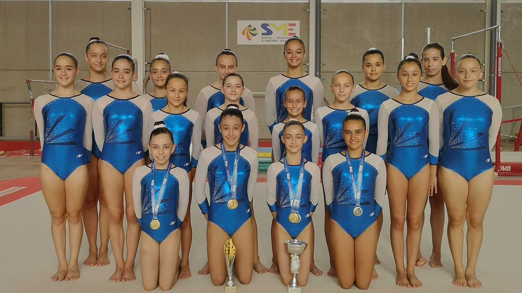 El Club de Gimnasia Vila-real consigue seis medallas y dos copas en el Campeonato de España