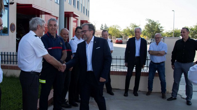 El presidente José Martí visita las instalaciones del Consorcio Provincial de Bomberos en Castelló