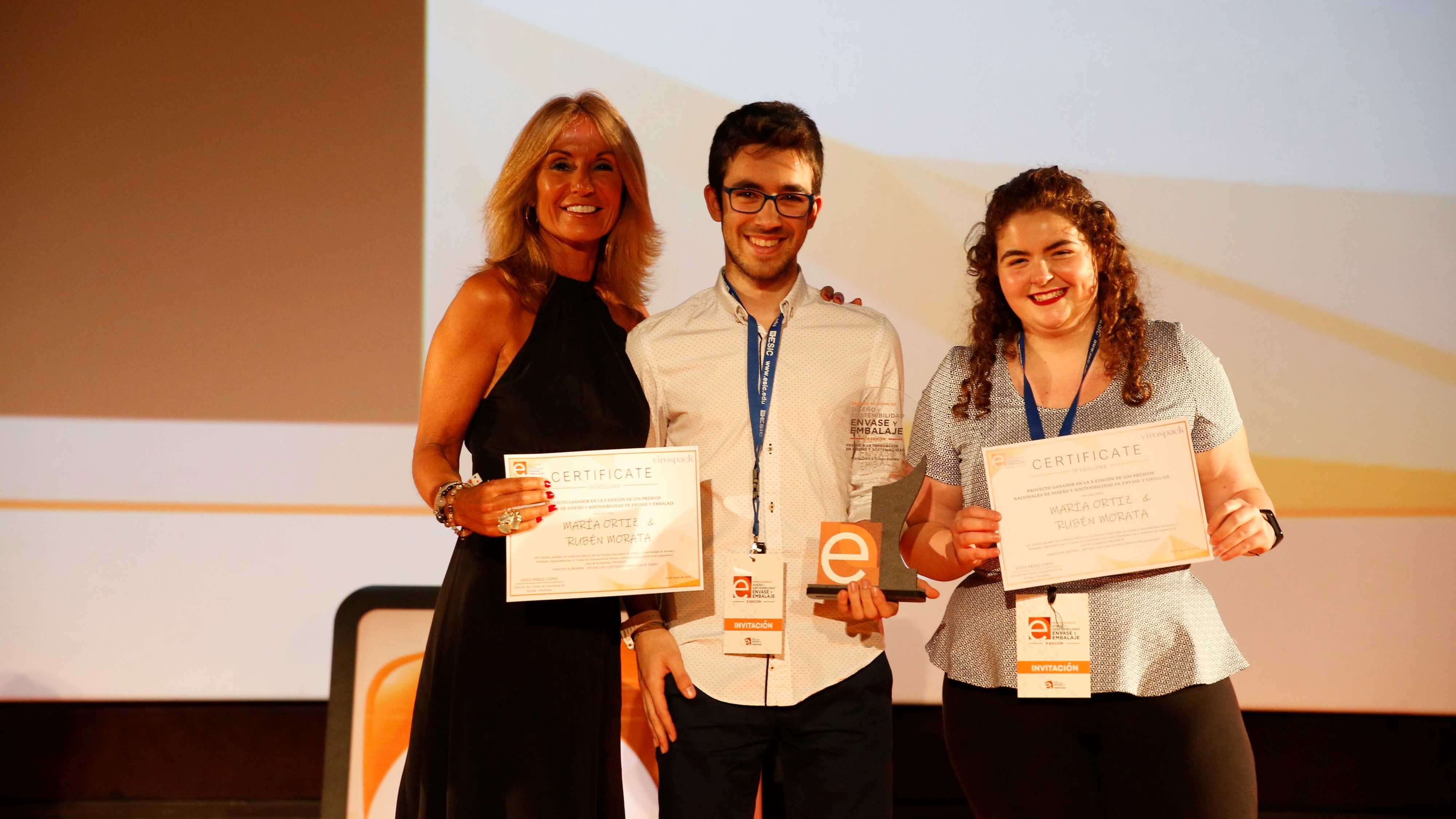 Tres alumnos de la UJI triunfan en los Premios de Diseño y Sostenibilidad de Envases