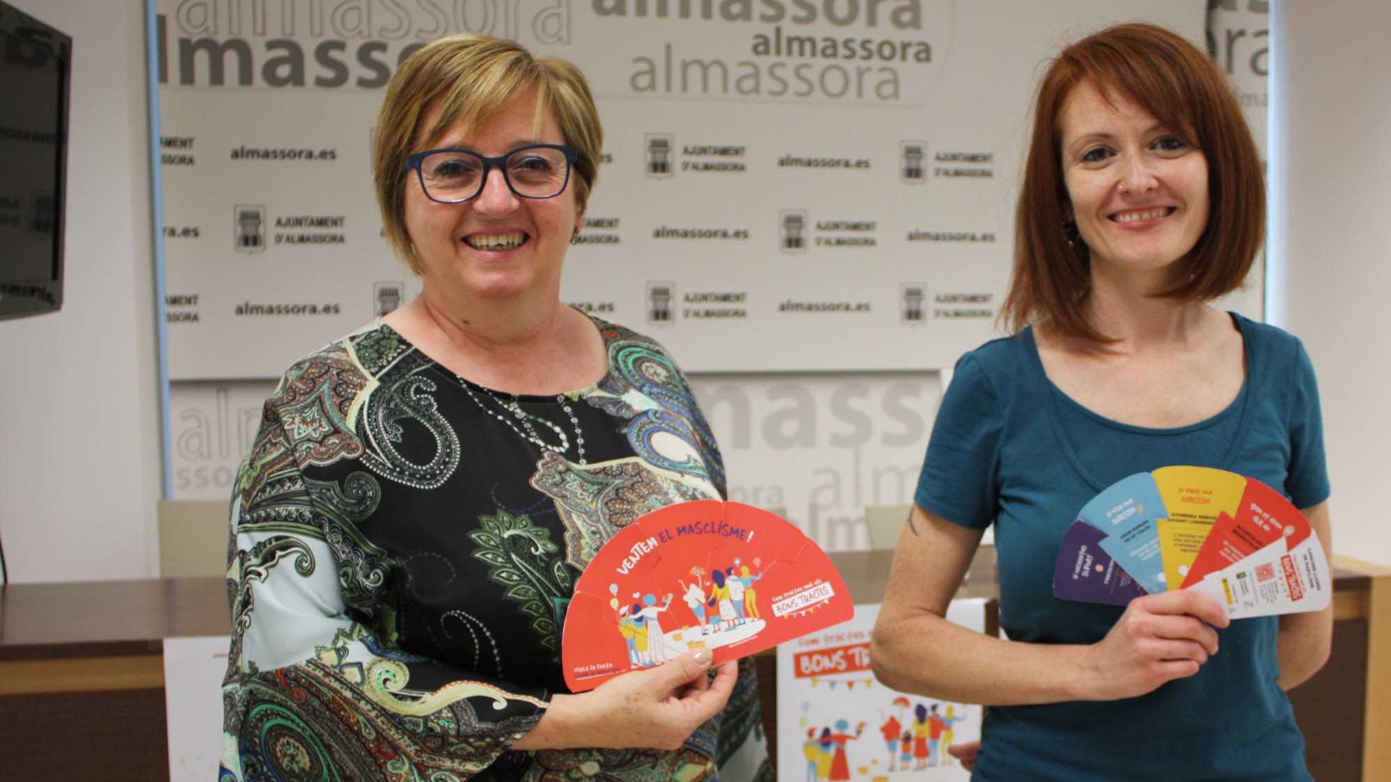 Almassora incorpora dos puntos violeta y 'ventila' el machismo durante las fiestas de Santa Quitèria