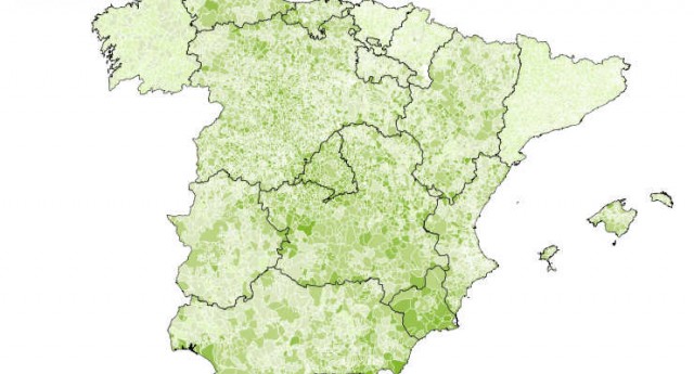 Mapa interactivo del voto de Vox en España