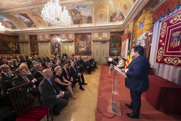 Moliner ensalza los valores de Castellón en un Día de la Provincia que sirve de preámbulo a su adiós