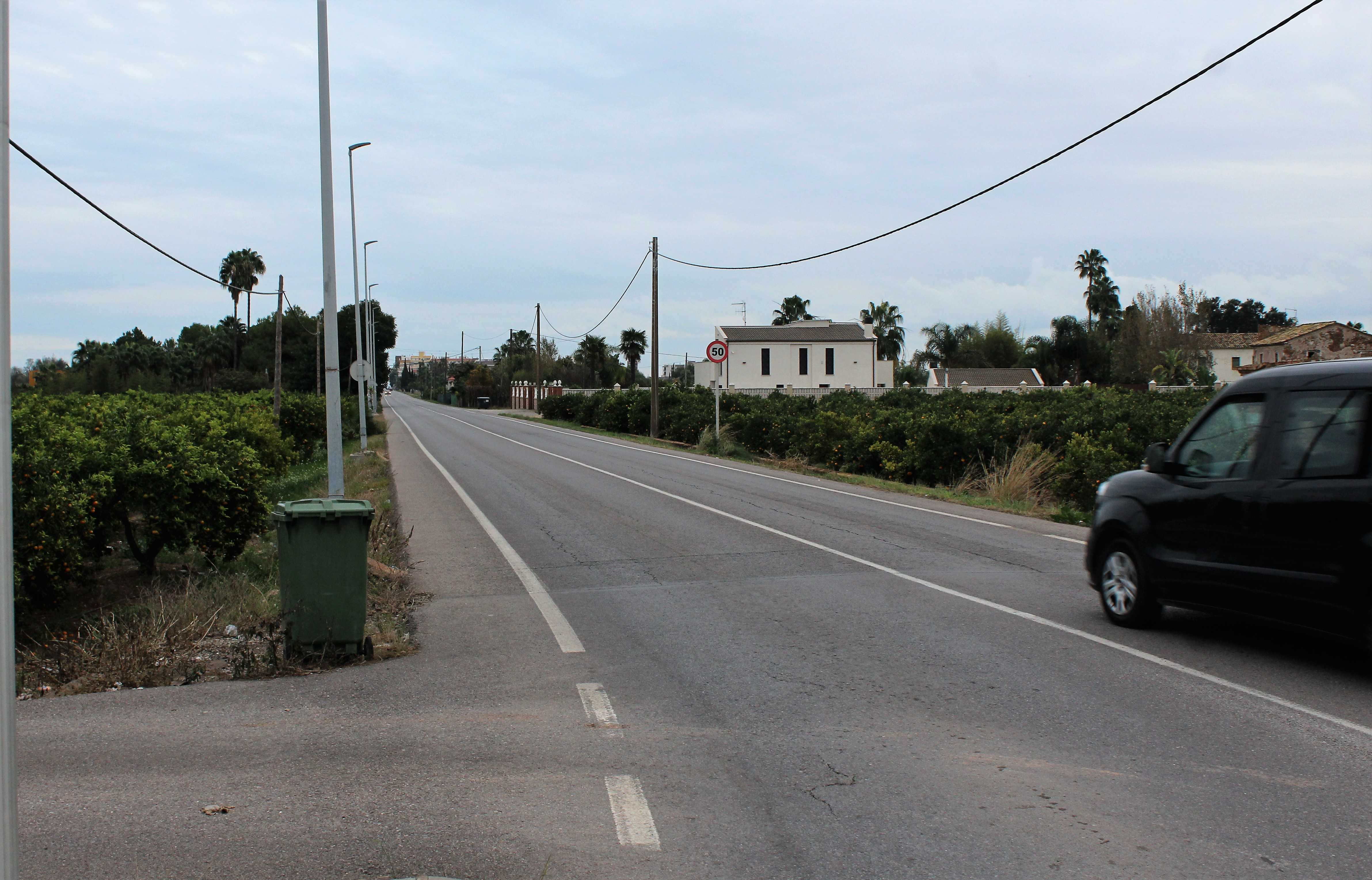 Burriana prevé ya la inminente construcción del carril ciclopeatonal en la carretera del

Grau