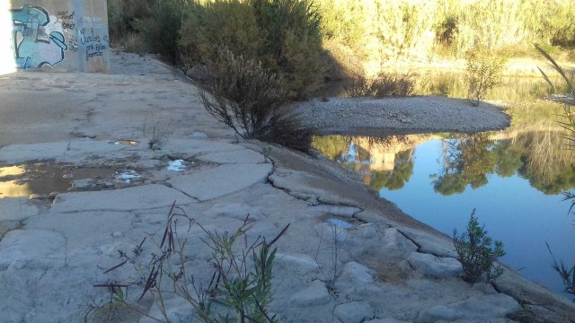 La desembocadura del Millars se vuelve a secar después de dos meses con caudal continuo de agua