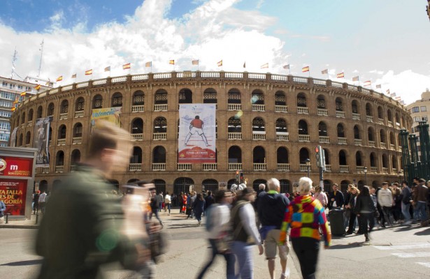 Así se ha transformado la plaza de toros en 5 días para acoger la Davis
