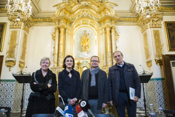 La última fase de la restauración de San Nicolás desvela una obra de Luis Planes