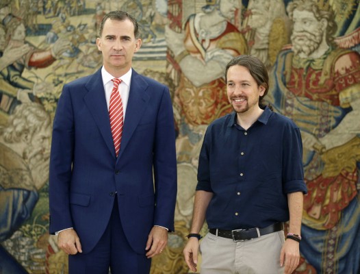 Pablo Iglesias expone al Rey la posición de Podemos respecto a cualquier gobierno del PP