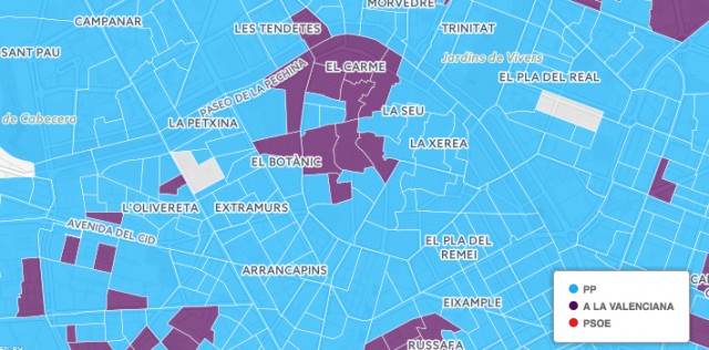 Así votaron los vecinos de Valencia el 26J en cada una de las secciones electorales