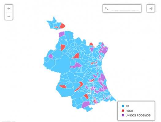 Los partidos superan en la Comunitat Valenciana la media nacional de sus formaciones