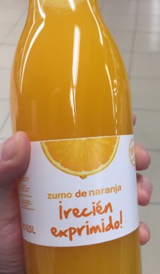 Mercadona prueba la venta de zumo natural con máquinas de Zumex