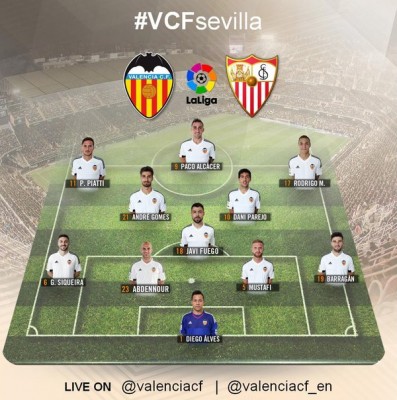 Abdennour y André Gomes vuelven al once inicial