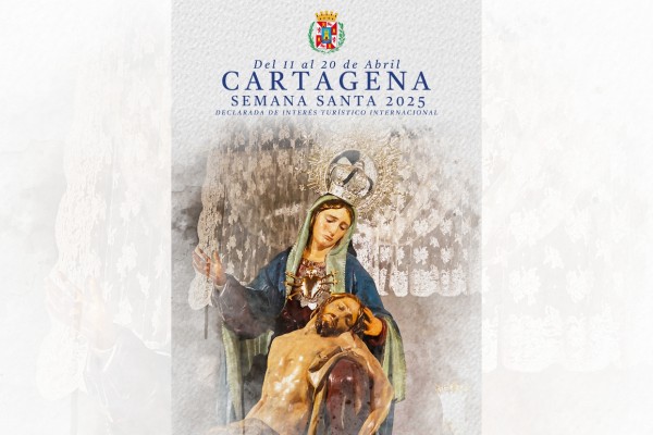 'Mil novecientos cincuenta y siete', de Ana García, se alza como el cartel de la Semana Santa de Cartagena para 2025