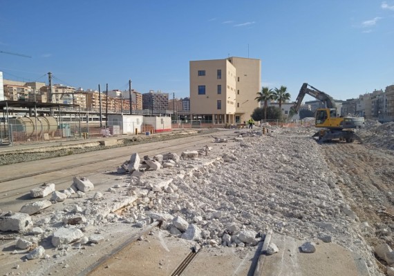 Así avanza la estación central de tranvía en Alicante: FGV programa el inicio de excavación en verano