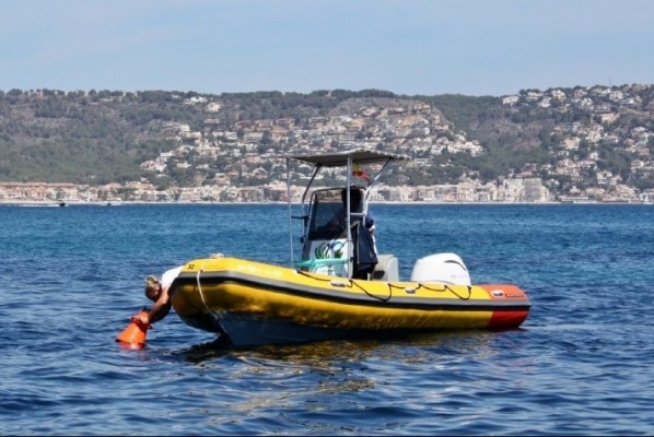 El servicio de vigilancia marina de la Generalitat inspecciona 50.000 hectáreas del litoral para proteger la posidonia