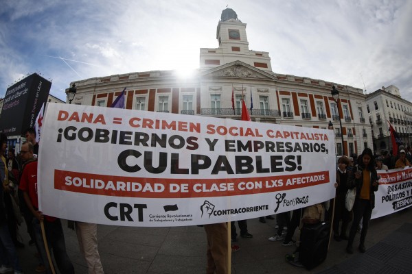 Unas 200 personas denuncian en Madrid la “falta de consideración” con los empleados tras la Dana