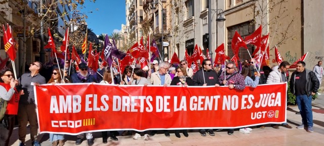 CCOO y UGT se movilizan en Alicante y Elche: 