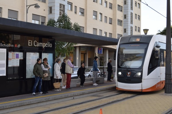 TRAM d’Alacant aplicará nuevos horarios entre Alicante y El Campello este mes de febrero tras incorporar a nueve maquinistas