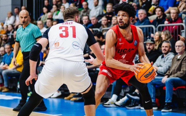  Fin a la buena racha europea: el UCAM CB sufre y pierde claramente en Praga en el top 16