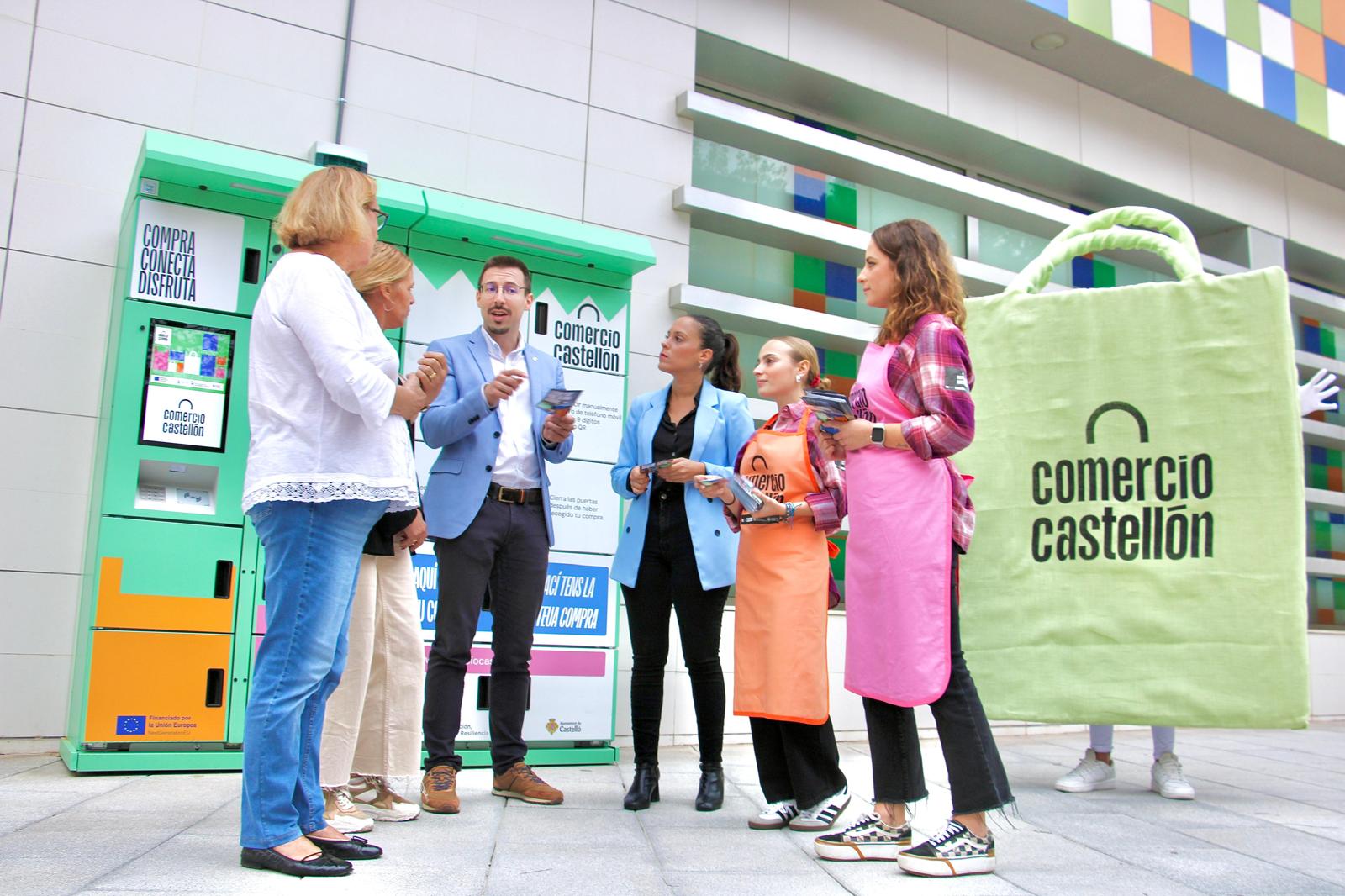 Castelló inicia en el Grau la campaña promocional del Marketplace y las nuevas taquillas inteligentes