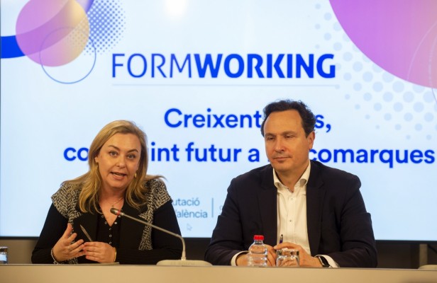 Diputación y Fepeval impulsan el Formworking para llevar a las comarcas la formación a directivos de empresas