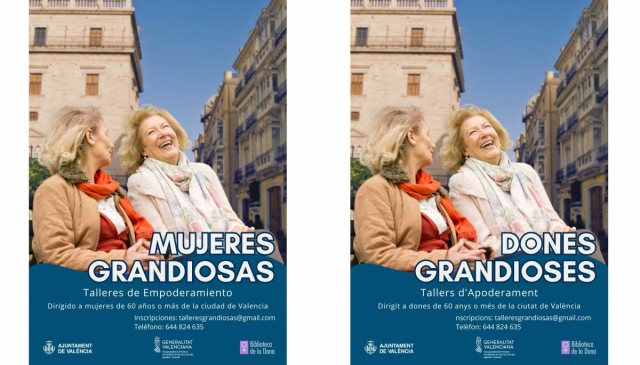 El programa de empoderamiento 'Mujeres grandiosas' realizará 25 talleres en València para mayores de 60 años