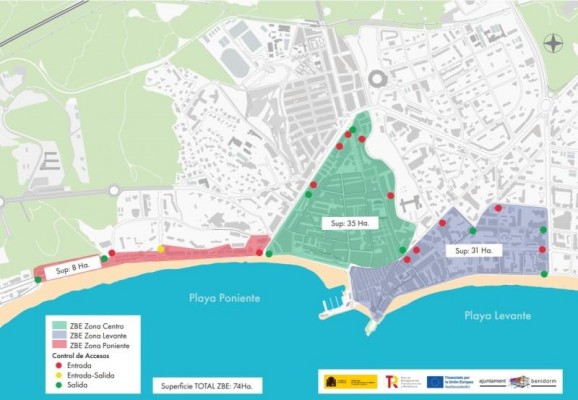 Benidorm lanza la plataforma para solicitar permisos de acceso a la ZBE