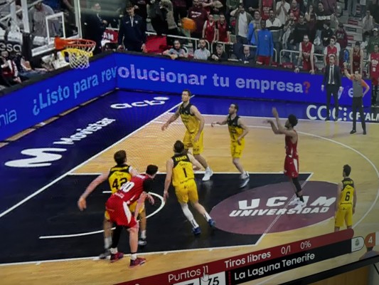 El UCAM CB firma bajo protesta el acta arbitral del partido perdido ante La Laguna Tenerife