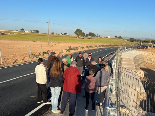 Reconstruyen el muro de gaviones de Sucina 