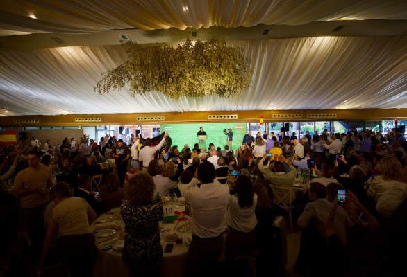 Abascal, aclamado en El Palmar entre vítores de 