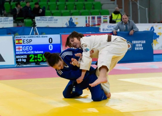 Aiora Martín, bronce en la European Cup de Génova de judo