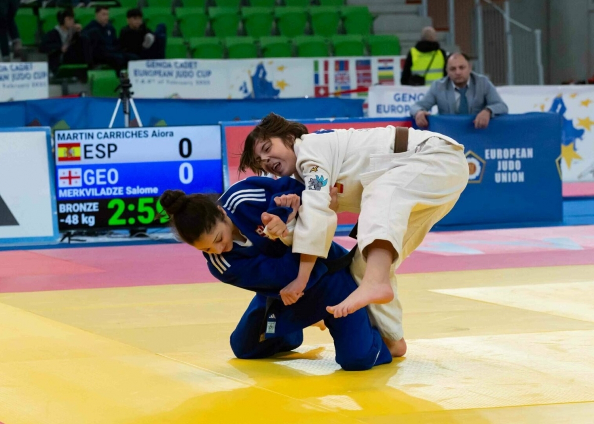Aiora Martín, bronce en la European Cup de Génova de judo