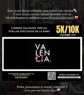 Miles de corredores de todo el mundo se unen para recaudar fondos para Valencia
