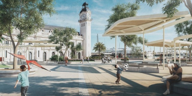 Ayuntamiento y Puerto perfilan la mejora del entorno de La Marina: 14 millones de inversión en tres proyectos