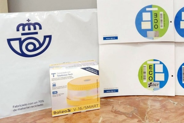 Correos distribuye cerca de 8.000 distintivos ambientales de la DGT en Castellón durante el año 2024