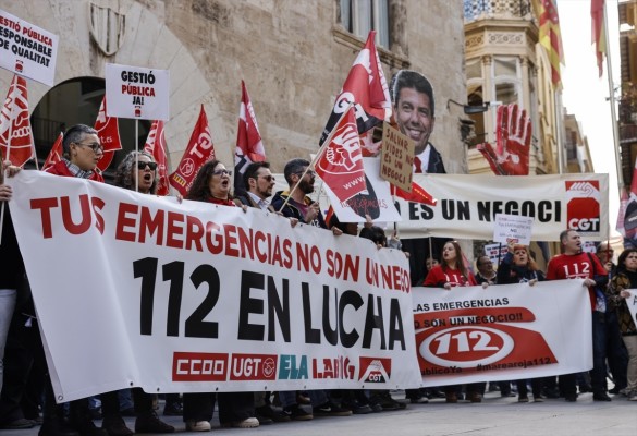 PP y Vox rechazan en Les Corts la propuesta del PSPV para mejorar situación laboral en 112