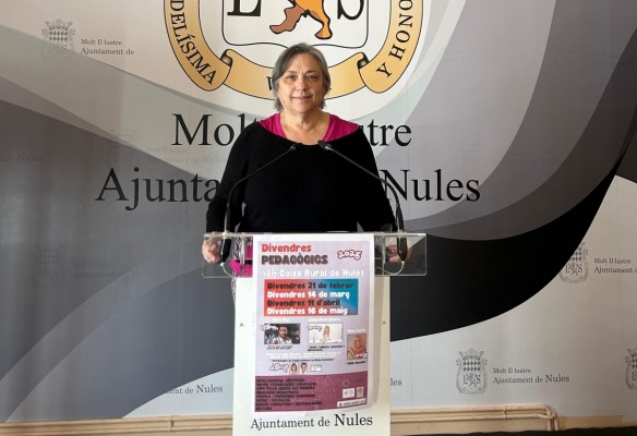 Nules inicia el cicle Divendres Pedagògics on tractarà temes relacionats amb el món de l'educació