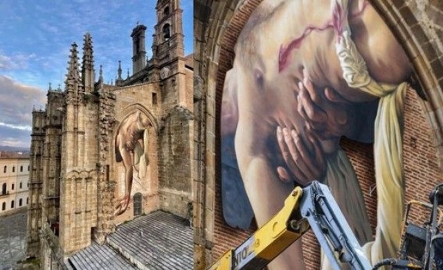 Plasencia presentará su Semana Santa en la Unión Europea con su innovador mural hiperrealista