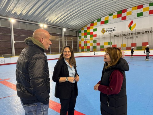 Castelló invierte 67.000 euros en el pabellón de hockey patines en línea para mejorar su seguridad