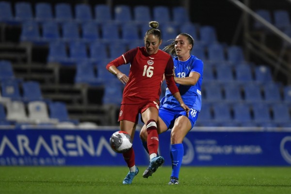 Las selecciones femeninas de Canadá, China, México y Taipei en la Pinatar Cup