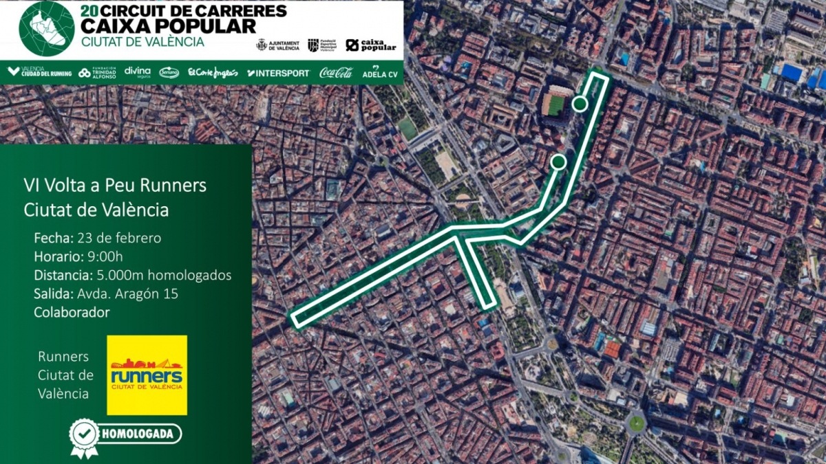 El Circuit de Carreres Caixa Popular prepara la VI Carrera 5K Runners Ciutat de València que transcurre por el Pla del Real