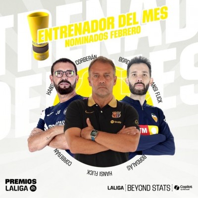 Corberán, nominado a entrenador del mes de febrero en LaLiga