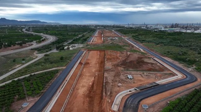 Las obras del acceso sur en tren al puerto avanzan: el 90% de la trinchera ya está excavada