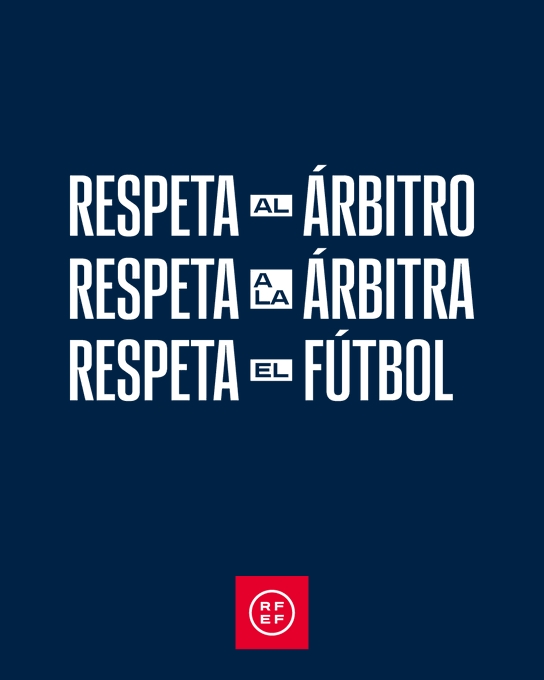 La RFEF lanza un mensaje de unión junto a sus colegiados: 