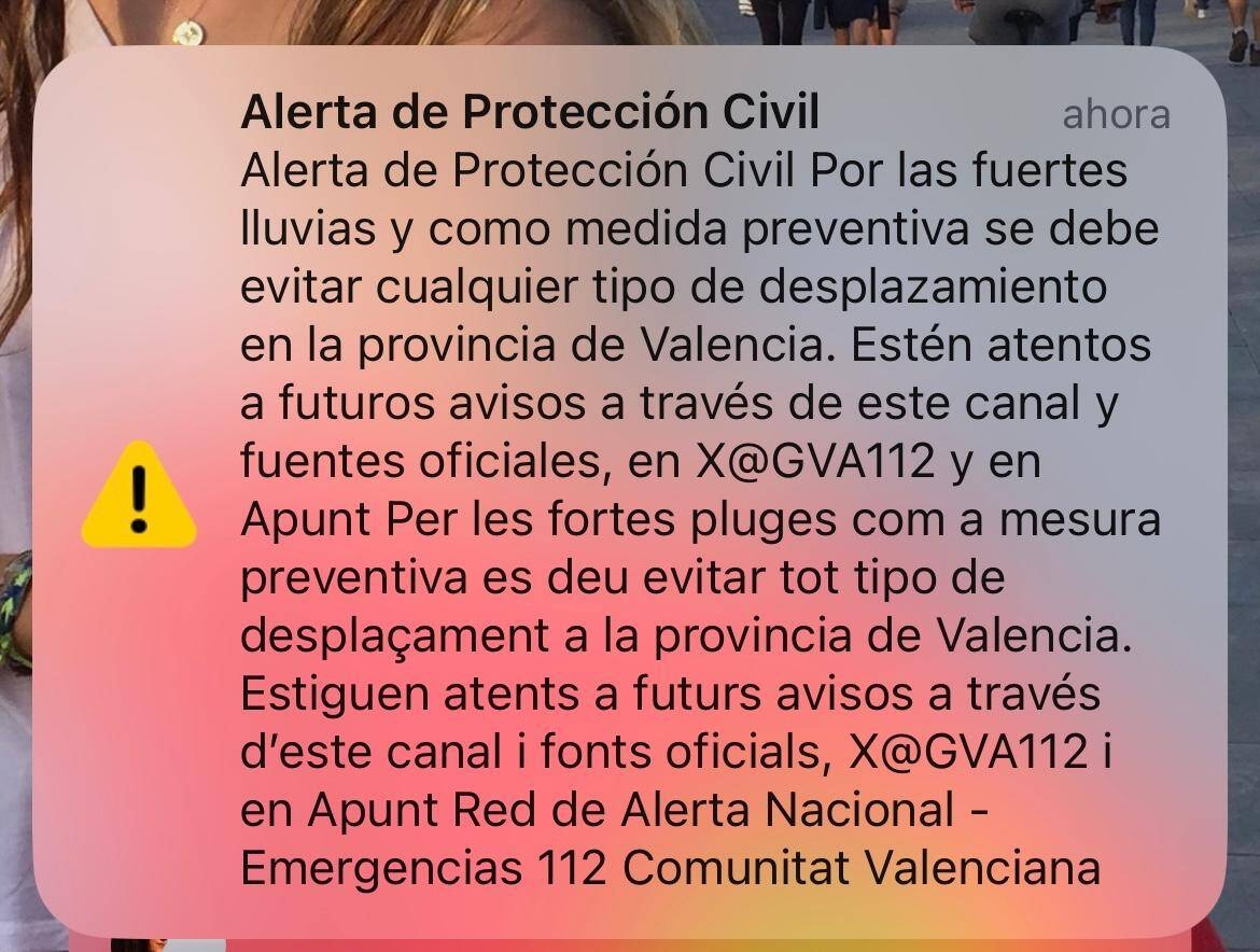 Mensaje a través de Es-Alert - Mensaje a través de Es-Alert